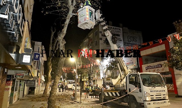 Çark Caddesi’nde gece mesaisi